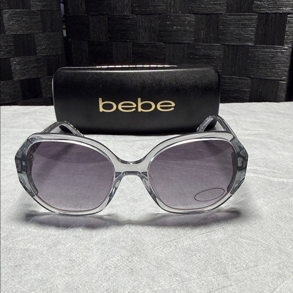 Bebe Silver and Black Sunglasses - Picture 1 of 4